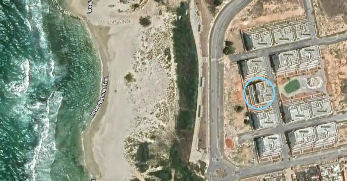 מפת מיקום פנטהאוז נוף יונה